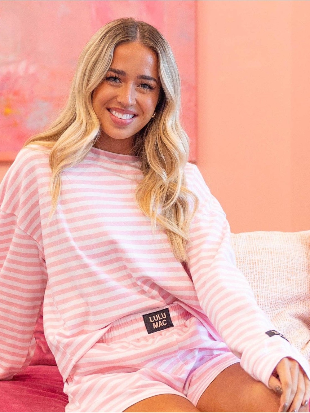 Stripe Society Long Sleeve Top